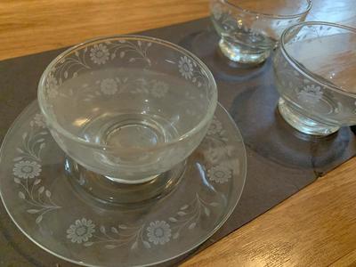 Glass Dessert Dish Set