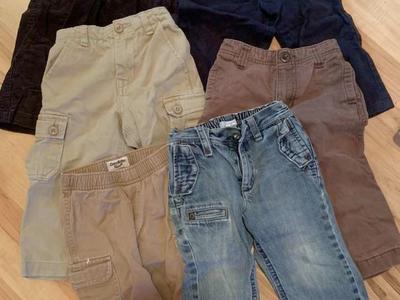 6 Pants And 2 Swimming Trunks For 18-24 Mos