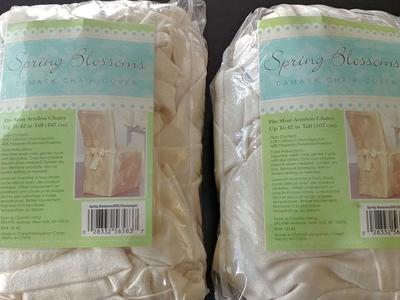 BED BATH AND BEYOND CHAIR COVERS set of 2!