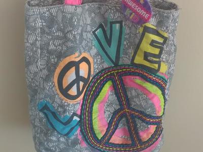 Girls over the shoulder bag for school or play