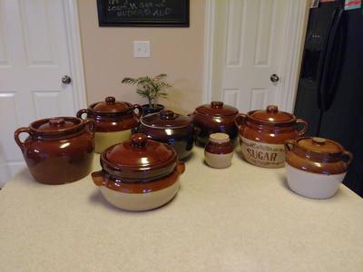Vintage USA hull/McCoy/Monmouth stoneware crocks