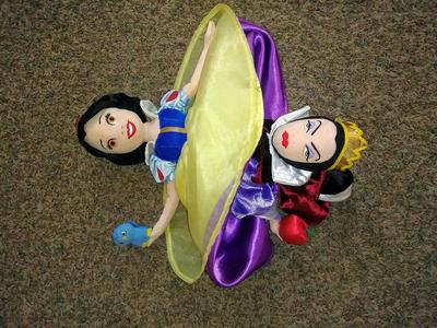 Evil Queen Snow White topsy turvy plush doll htf