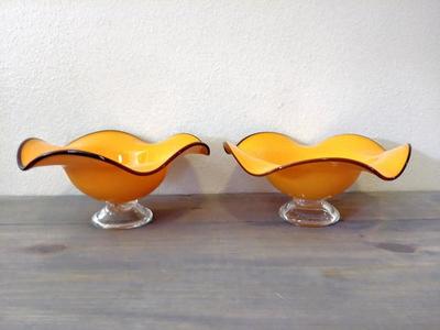Glass art bowls