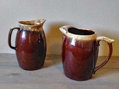 Vintage Drip glaze pitchers Hull & McCoy