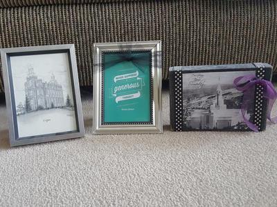 Logan & Bountiful Temple Art + Framed Quote