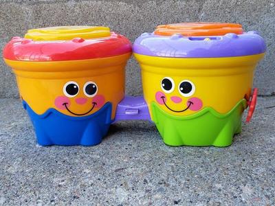 Fisher Price Crawl Along Drums Bongos for Toddler
