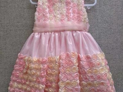 Baby Girl Pink Rosette Dress - 18 months