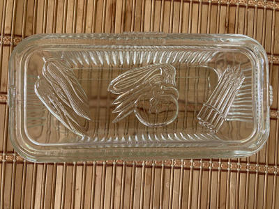 Federal Glass Refrigerator Dish w/ Lid