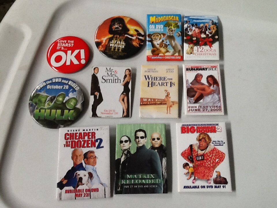Misc movie pins