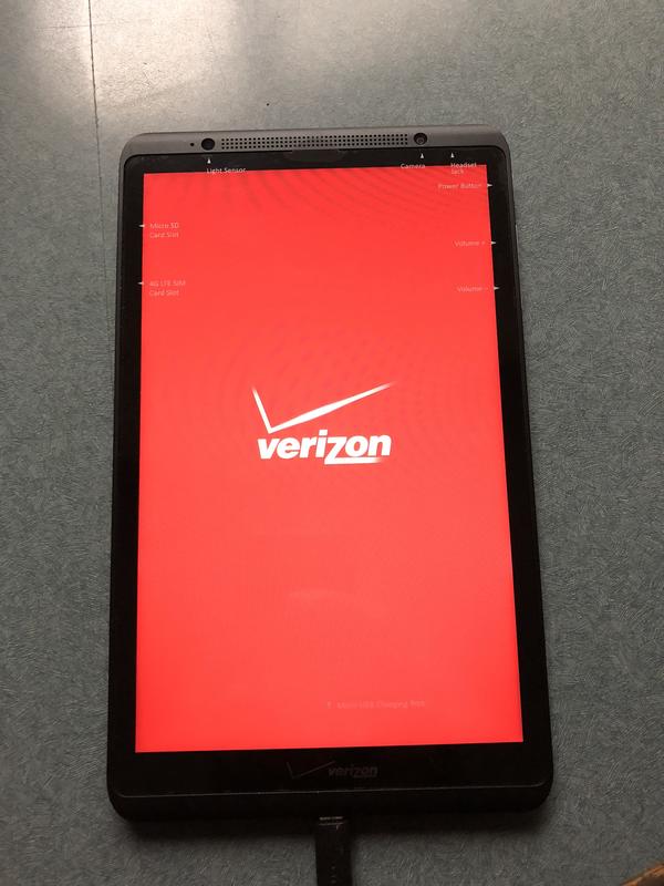 Verizon ellipsis 4G LTE QTAQZ3 tablet