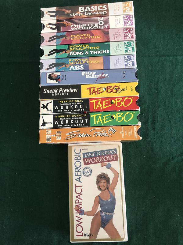 Miscellaneous workout VHS video cassette tapes