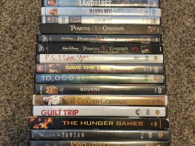 Miscellaneous PG-13 rated DVD movies $5.00 each