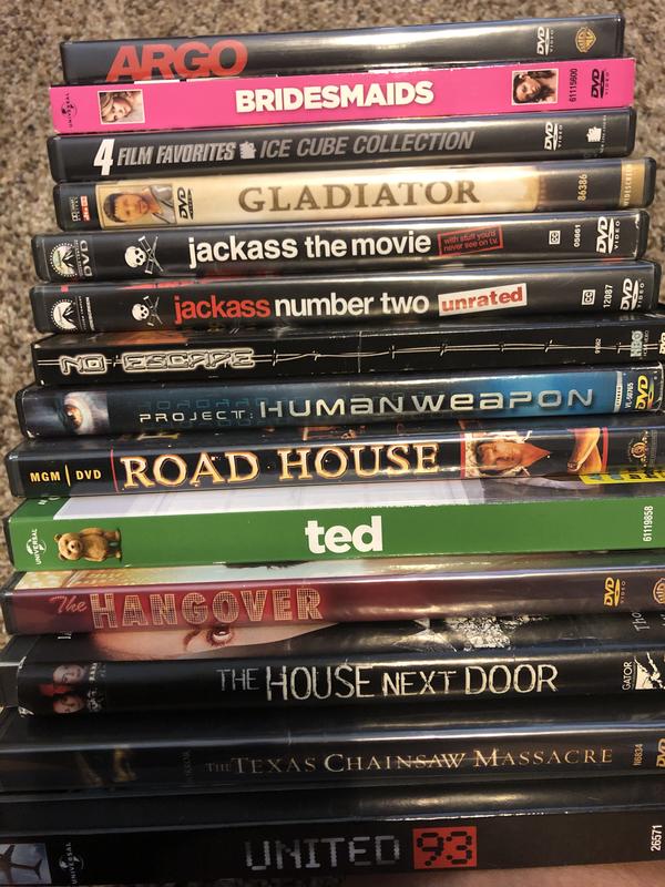 Miscellaneous R rated DVD movies $5.00 each