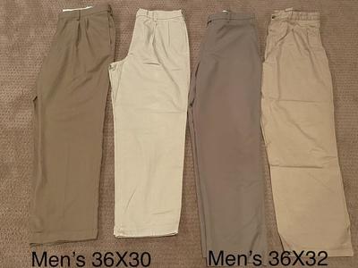 Men Size 36X30 Dress Pants and Size 36X32