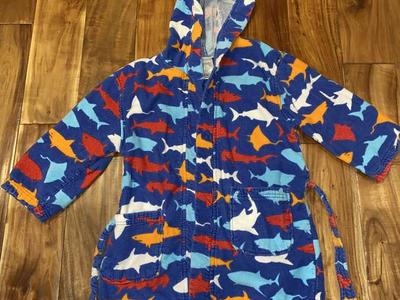 Boys Size 7 Swim Robe with a Hood