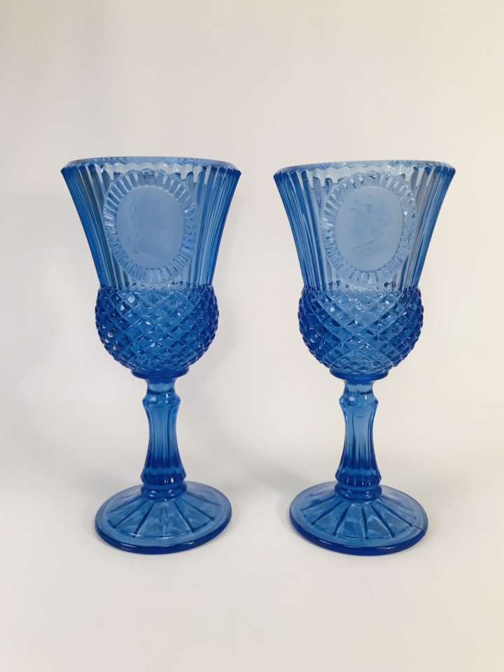 George & Martha Washington Bicentennial Goblets