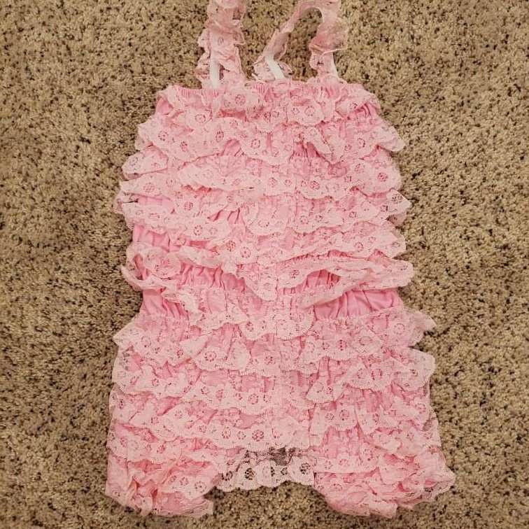 New! Pink Blue White Girls Jumper Summer Romper