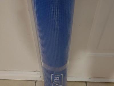 New blue yoga mat 24" X 68" 1/4" thick