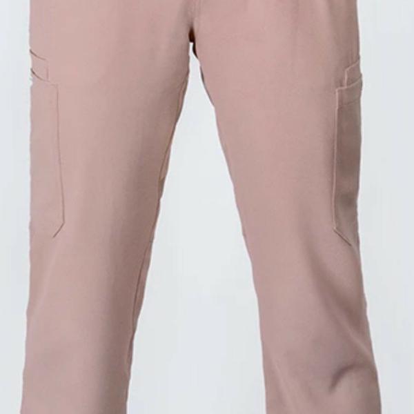 Brand new rosy brown polyester scrub pants large
