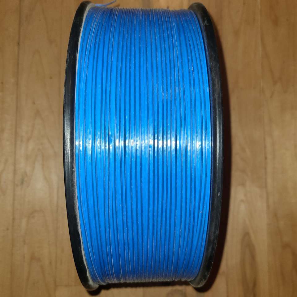 Giant blue spool plastic twist tie wire 7,000'
