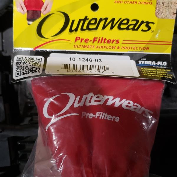 Outerwears water proof pre filter for 14 inch k&n
