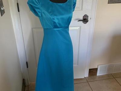 Size 4 Formal Satin Dress Modest