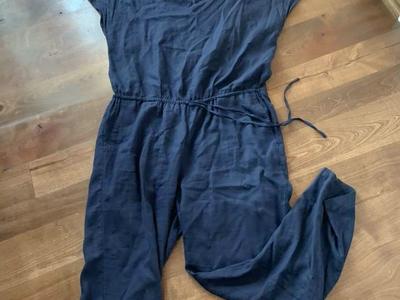 J Crew Size Medium Jumpsuit Navy Blue