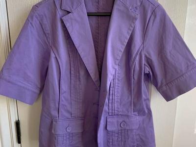 Cold water Creek Blazer Purple Size 12 Large