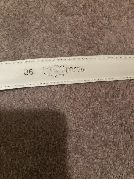 White belt size 36 more like 34