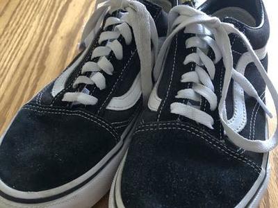 Vans Off the Wall Black Platform Skate Sz 5