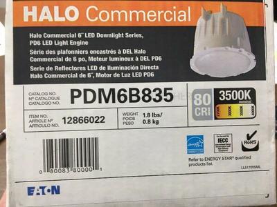 Halo Commercial White LED Recess Down light