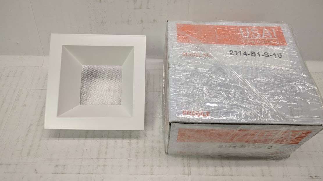 USAI 2114-B1-S-10 4 in Square Lighting Trim