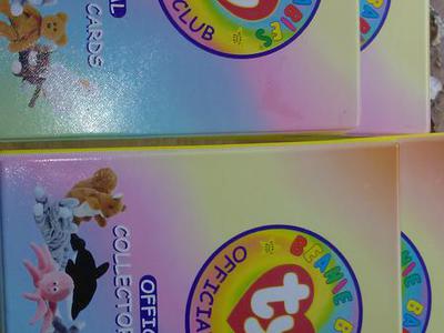 ty collectors cards in folders set of 4