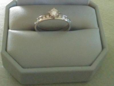 Diamond Ring .5 kt with 14 kt gold