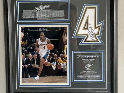 Antawn Jamison Signed And Framed