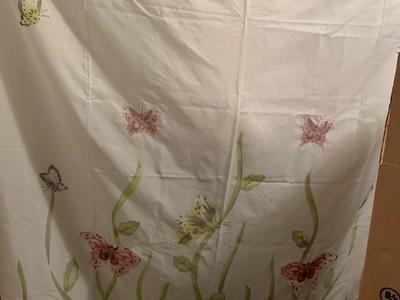 Butterfly shower curtain