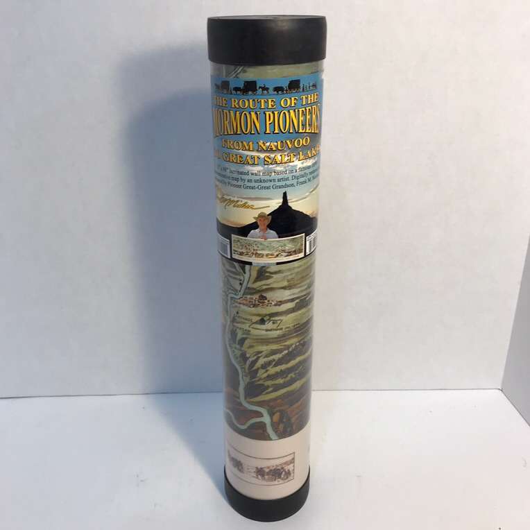 NEW Laminated Repro Of The Route Of Pioneers