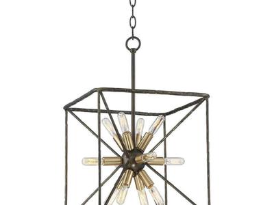 GANTZ 15" 12 LIGHTS BRONZE PENDANT