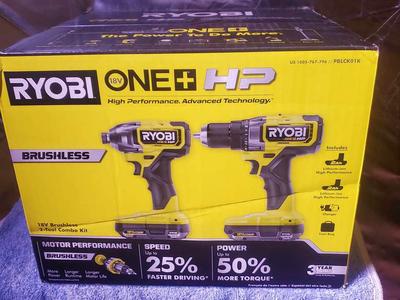 RYOBI 18V COMBO DRILL SET