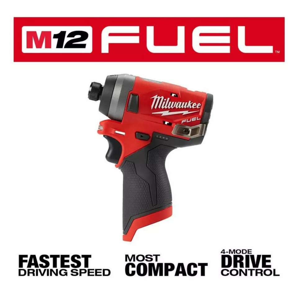 MILWAUKEE M12 1/4" IMPACT DRIVER (TOOL ONLY)