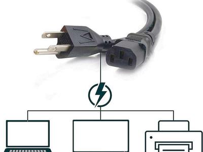 NEW! AC Power Cord Cable 3 Prong Plug Standard for PC, Computer, Monitor.