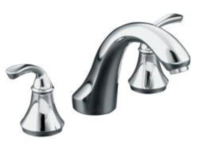 NEW Kohler K-T10278-4-CP Polished Chrome Forte Bath- Or Deck-Mount Rim Valve Trim (RETAIL: $174.00)