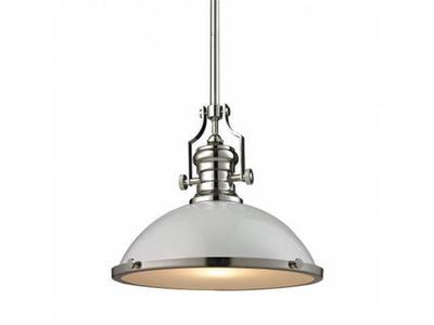 NEW ELK LIGHTING CHADWICK WHITE PENDANT CHANDELIER (2 AVAILABLE) - RETAILS: $390 EACH