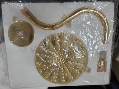 NEW 'TROPIC RAINSHOWER' BRASS SHOWER HEAD (RETAILS: $49.95 EA) 20 AVAILABLE