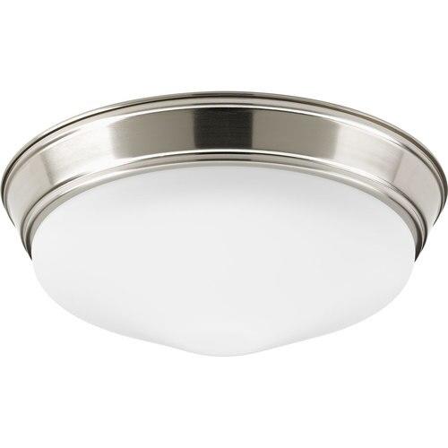 NEW LED BRUSHED NICKEL FLUSH MOUNT LIGHT (RETAILS: $54.98)