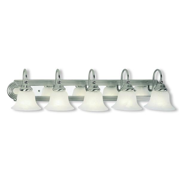 NEW LIVEX BELMONT 5 LIGHT VANITY LIGHT (RETAILS: $269)