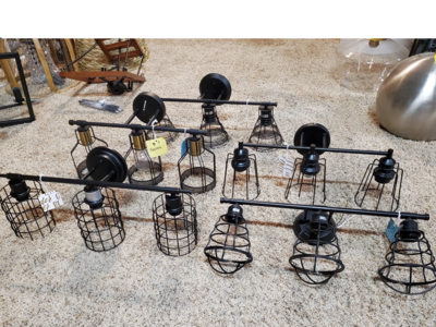 NEW BLACK 3 LIGHT VANITY LIGHT (5 DIFFERENT STYLES)