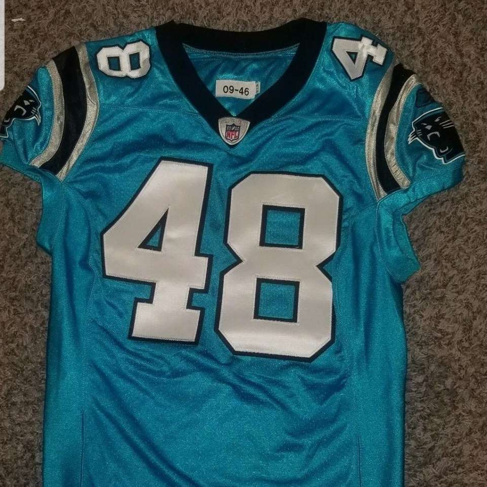 2009 NFL Game Issued Reebok Carolina Panthers Alt