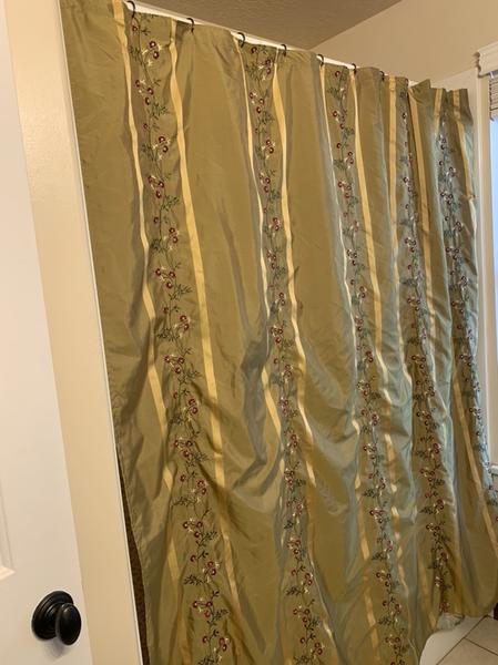 Beautiful Embroidered Shower Curtain