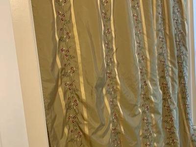 Beautiful Embroidered Shower Curtain